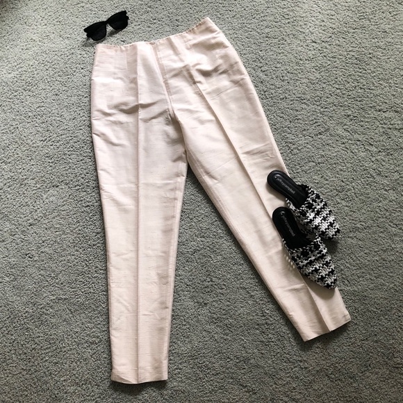 henri bendel Pants - HENRI BENDEL cream white taper pants sz12